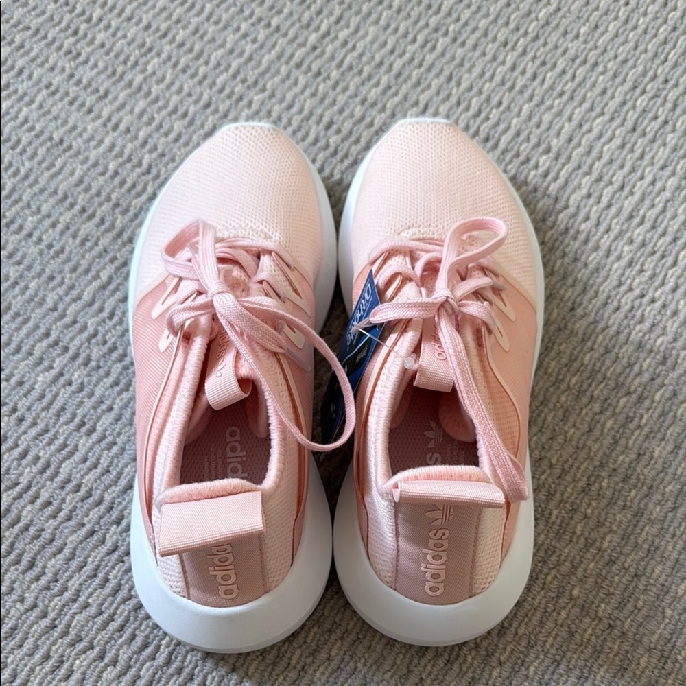 Adidas Pink Sneakers with Knit Upper and Rubber Soles - Picture 5 of 7